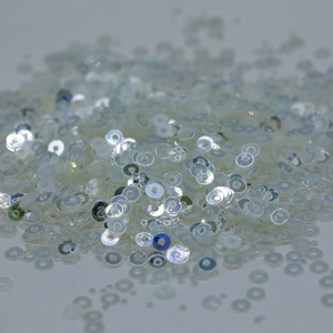 Lentejuelas de cristal de tela de vestido de novia de 3 mm