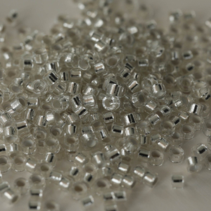 Perlas de vidrio redondas de 2,5 mm Silver-34A para máquina de bordar